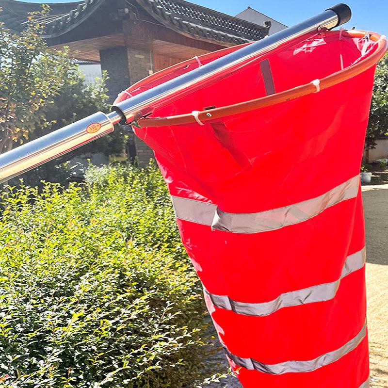 Outdoor Windsock Pole & Reflective Wind Indicator Kit