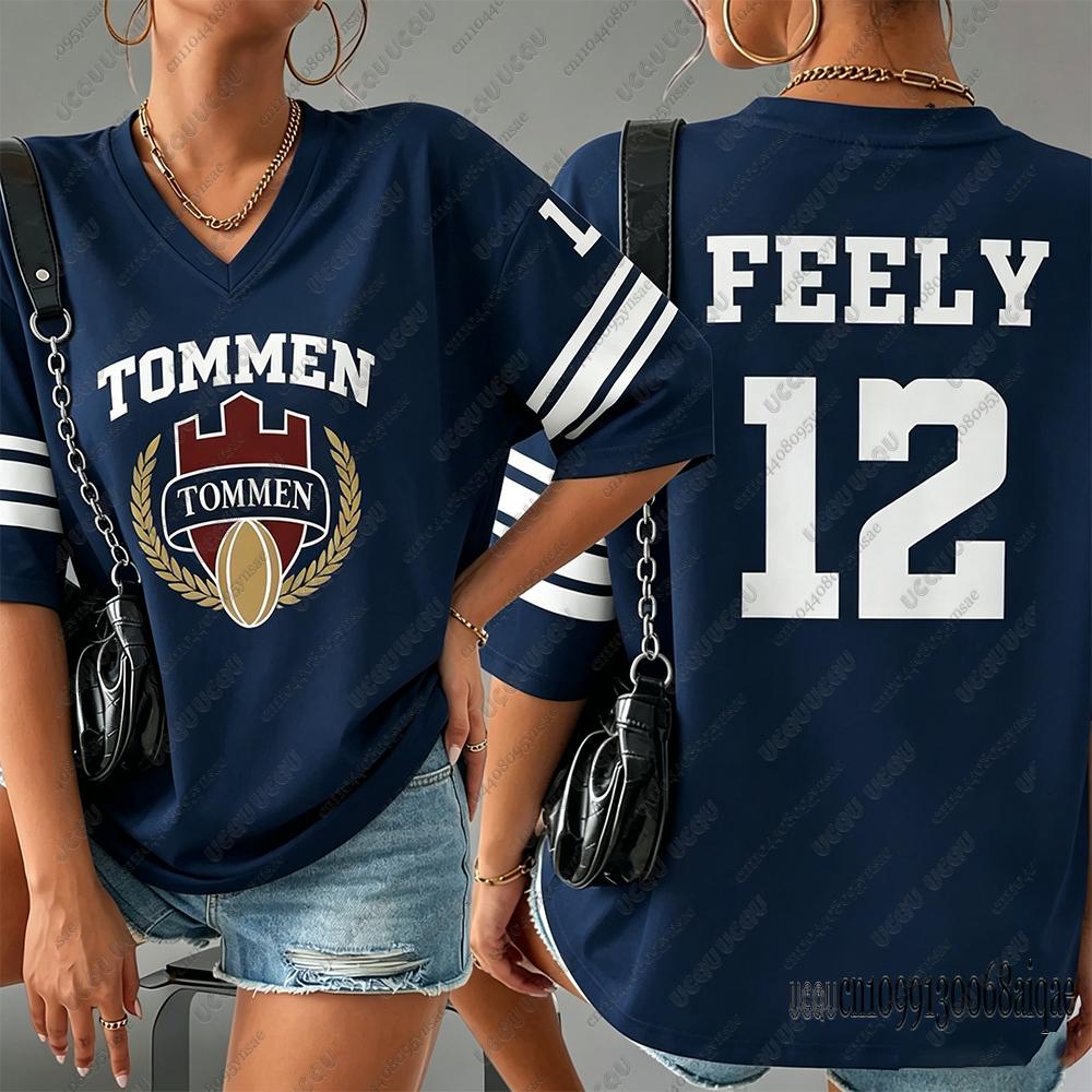 Αγόρια του Tommen Φανέλα Biggs 10 KAVANAGH13 GIBSON07 FEELY12 T-shirt V-neck Κοντομάνικο Φαρδύ Γυναικεία T-shirts Unisex Streetwear Εμπορεύματα