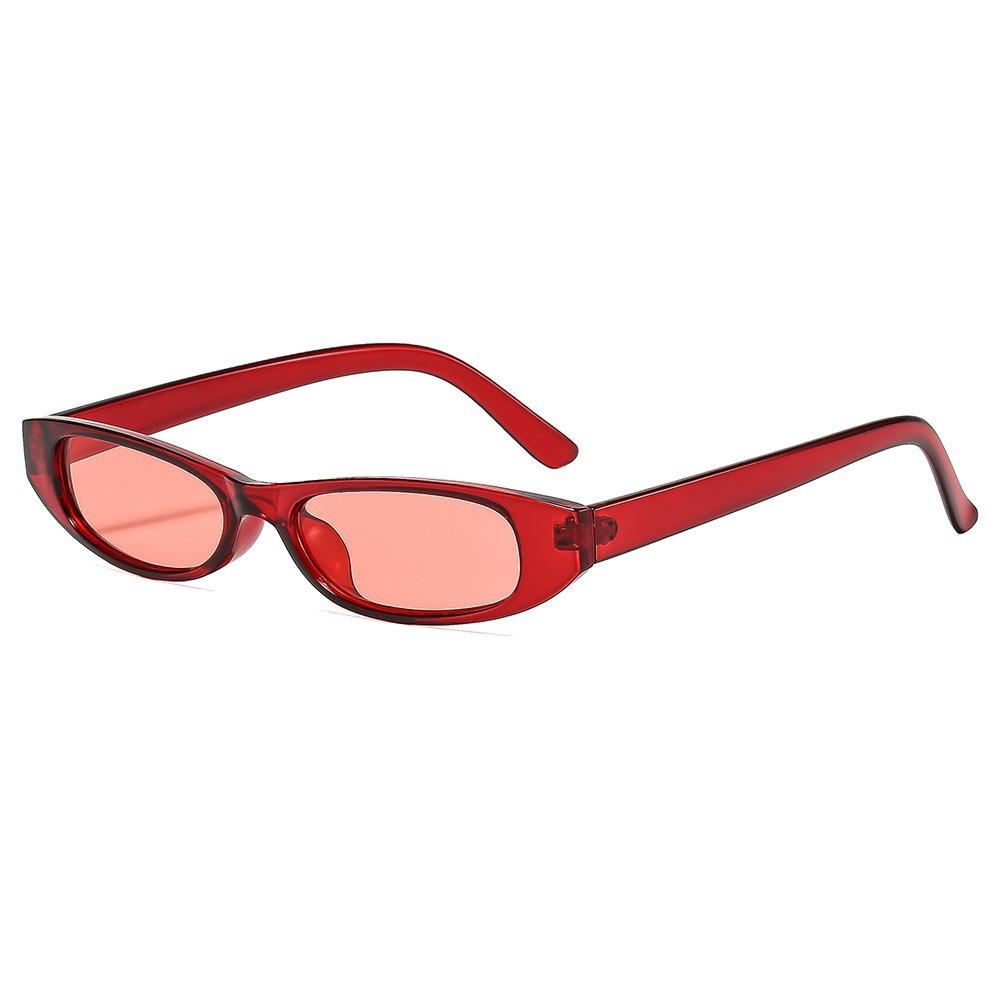 Vintage Small Frame Sunglasses For Men Women Niche Trendy Oval Candy Colored Glasses Fashion Outdoor Sunscreen Shades UV400