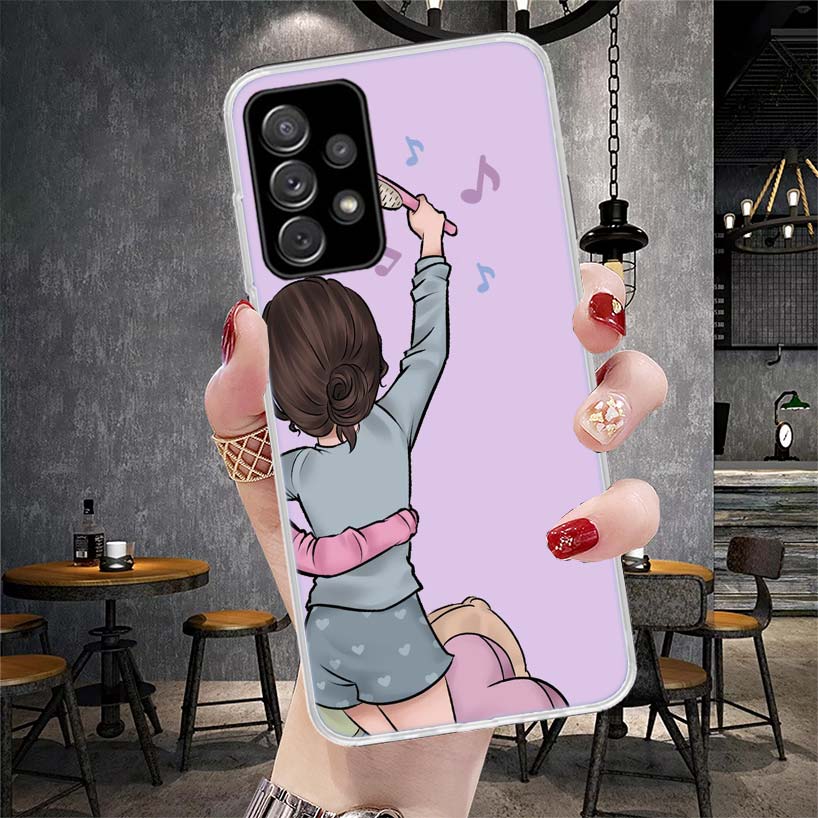 Girls Best Friends Forever BFF Soft Phone Case For Samsung Galaxy A12 A22 A32 A52 A72 A02S A51 A50S A71 A70 A31 A20S Note 20 Ult
