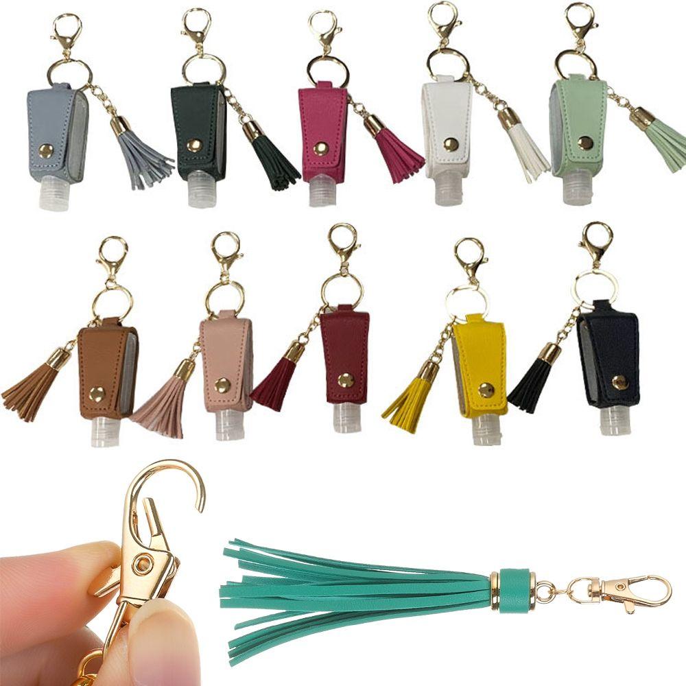 New Fringe Jewelry Women Cute KeyRing KeyChain Strap PU Leather Tassels Tassel Key Chain