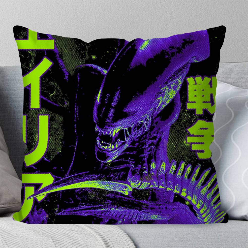 Classic Movie A-Alien Pillow Case Square Pillow Bedroom Sofa Leisure Comfort Cushion Car Living Room Home Decoration