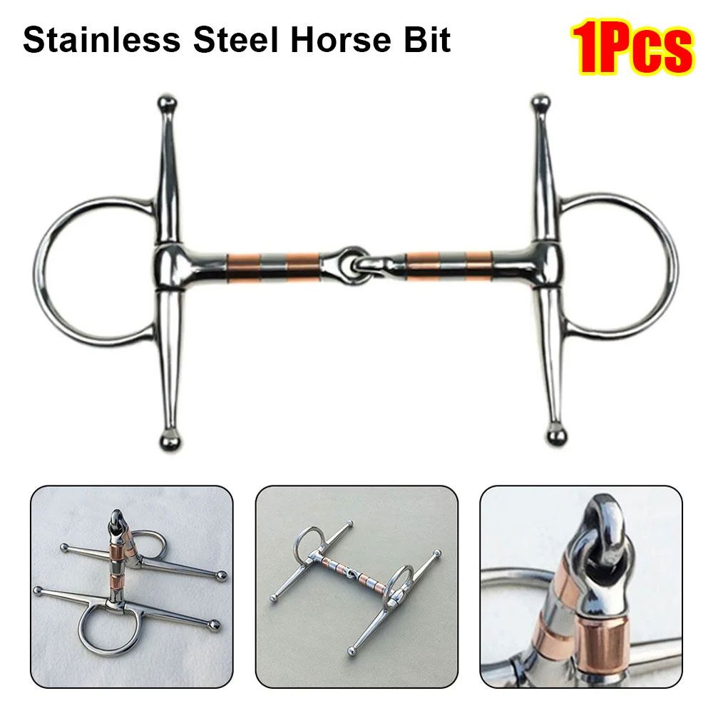 1Pcs H Shape Horse Bit Stainless Steel Horse Snaffle Stallion Training Bit  Equestrian Equipment