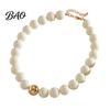 Colorful Bead Necklace Beaded Jewelry for Women, Acrylic Big Beads Choker Female Bracelet Necklace, Round Stretch Bracelet, Summer Retro Accessory