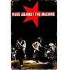 Vintage kovový znak Against The Machine Nástěnná dekorace s Alt Rock Hliník