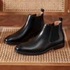 Golden Sapling Formelle Chelsea Boots für Herren Handgefertigte Schuhe aus echtem Leder Lässige Businessschuhe Britischer Stil Herren-Stiefelette