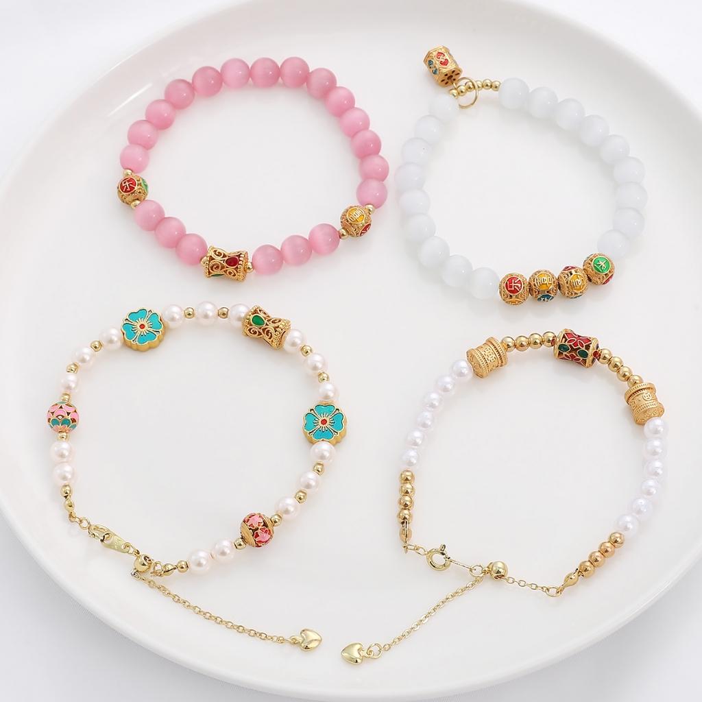 Perline Dorate Sabbiate in Ottone Diamante Intagliato Distanziatore Perline Sfuse Per Collana Braccialetto Fai da Te Gioielli Artigianato Accessori