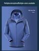 All-Weather 3-in-1 Detachable Mountain Jacket: Waterproof, Windproof, and Warm for Outdoor Climbing - Men's and Women's Styles