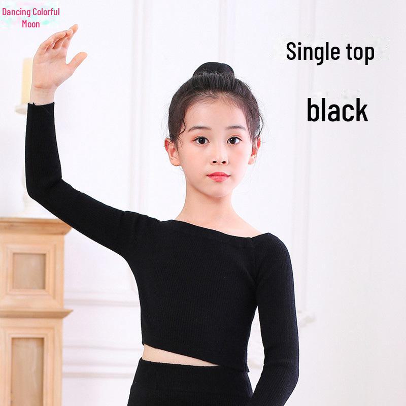 

Детский серый зимний танцевальный свитер и шаль - Стильная куртка/жилет для тренировок для девочек 170 (Fits 1.50-1.60m) чёрный