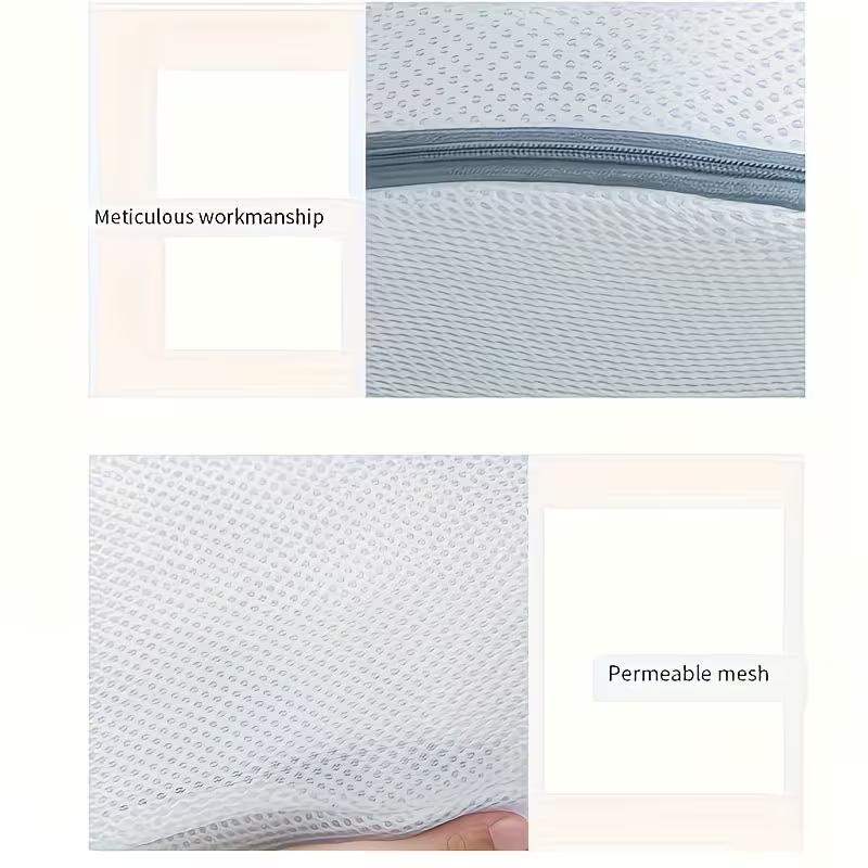 Shoe Washing Bag Mesh Laundry Bag With Zipper Reusable Shoe Cleaning Bag For Washing Machine Sneaker Laundry Organizer Bag