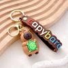 Capybara PVC Pendant Simulation Capybara PVC Keychain Cute With Turtle Anime Keyrings Bag Pendant