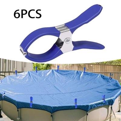 Above-ground Pool Cover Clips, Non-slip, Portable, And Windproof, for Winter Beach Towels.