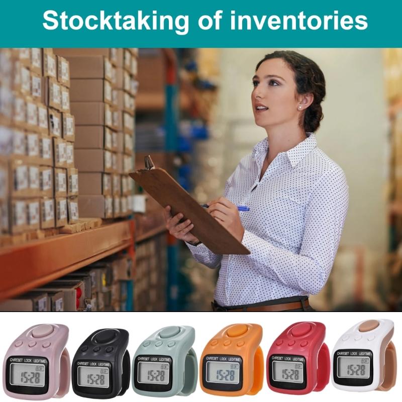 Počítadlo ručního počítání 6místné počítadlo klikání prstů Dobíjecí počítadlo kol Ruční počítadlo počtu kliknutí