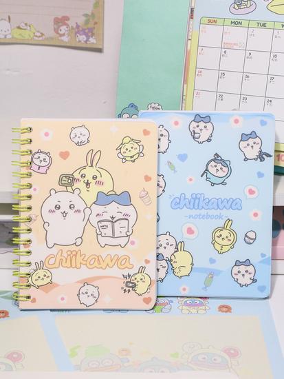 A6 Coil Notebook - Cute Diary with Color Pages for Elementary Students