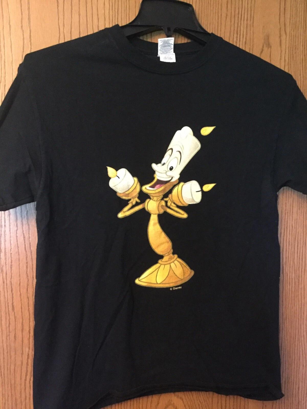 Lumier. (Beauty & The Beast). Disney Shirt. Black. M 4XL
