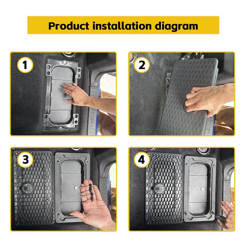 Rear Seat Storage Compartment Safety Box With Key Lock For Dodge RAM 2009-2018 Interior Stowing Tidying Accessories