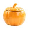 Ceramic Pumpkin Tea Can & Candy Jar: Exquisite Sealed Storage for Snacks, Dried Fruit & Tea, Perfect Table Ornament