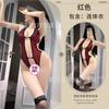 Sexy Lingerie Sexy Temptation Neck Bronzing Onesie Outdoor Dating Open Gear Free Uniform