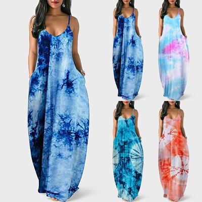 Dresses for Women Casual, Women's Long Maxi Dress Sexy Sleeveless Plus Size Sum