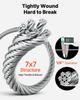 3.2 Mm Wire Rope Kit, 12.2 M Length, 316 Stainless Steel Wire Cable, 7.1 kN Breaking Strength, 7 X 7 Strands Construction, Steel Cable for Deck