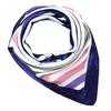 60x60cm Colorful Geometric Stripe Print Satin Silk Scarf Multifunctional Square Neck Scarves for Women