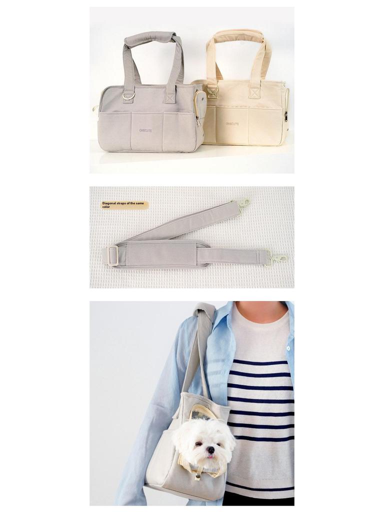 Korean Summer Pet Outing Bag: Portable Shoulder Bag for Cats, Dogs & Small Pets