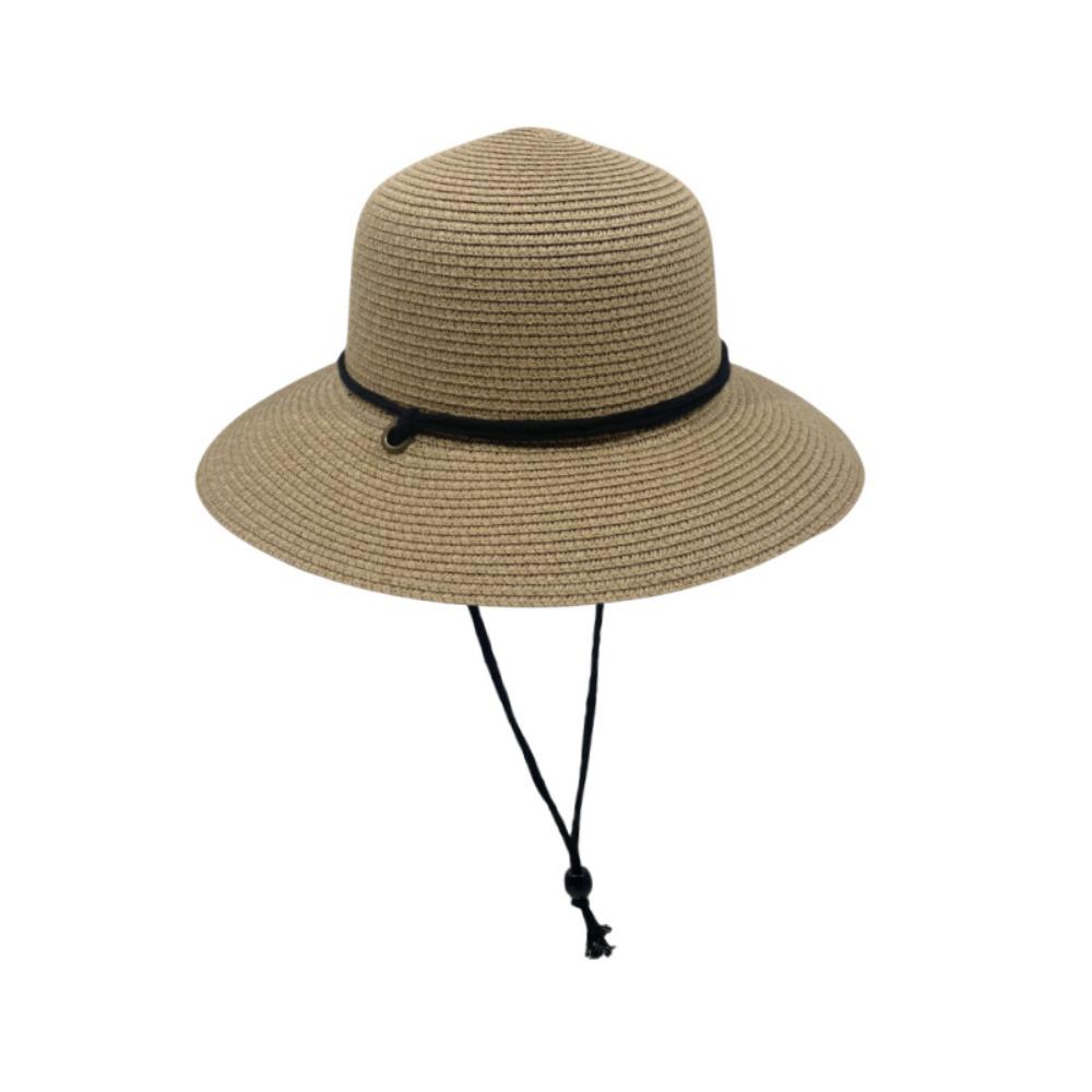 Foldable Women's Straw Hat Summer Visor Cap Retro Straw Bucket Hat  Men Women