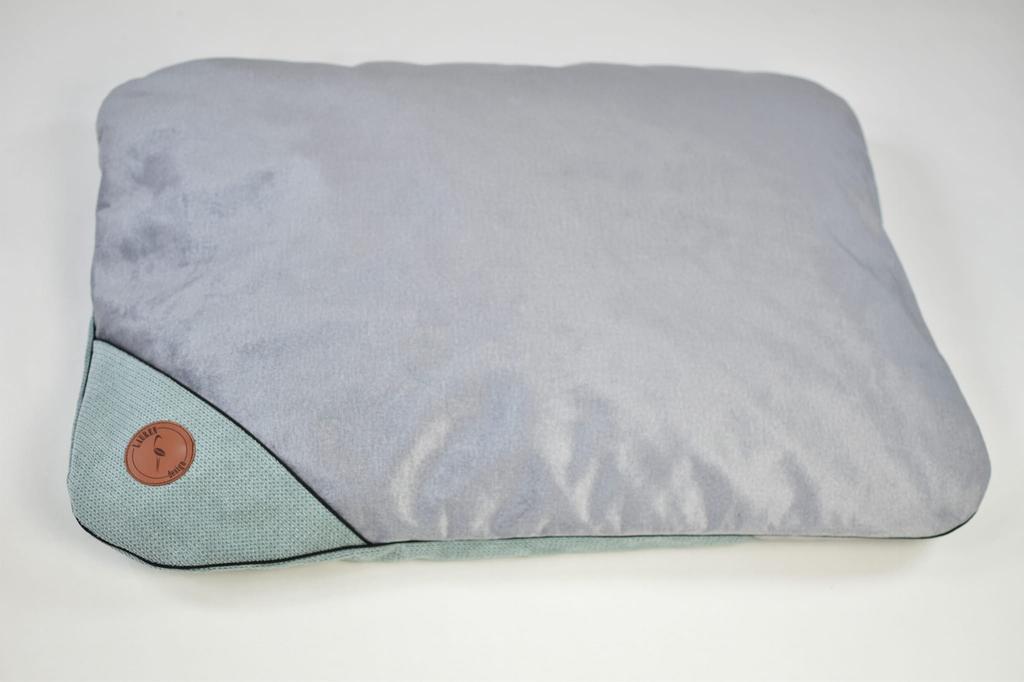 Frida Pillow Silver Velvet + Mint 100Cm X 80Cm