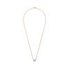 Mini Pop H Logo Design Metal Gold Plated Rose Gold Necklace Women Necklace Blue H147992FOC3
