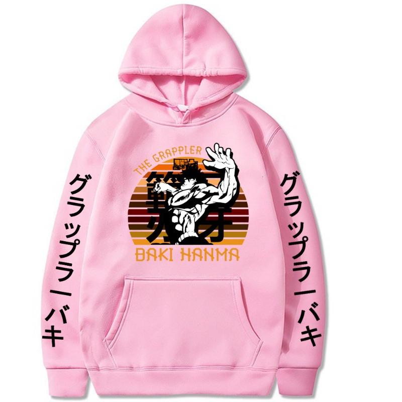 Hanma Baki Japanese Animation Hoodies Men Fashion Long Sleeve Sweatshirts Women Casual Streetwear Pullovers Sudaderas