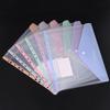A4/Long File Bag Loose Leaf Transparent Data Book 11Hole File Organizer Mixed Color Binder Pouch