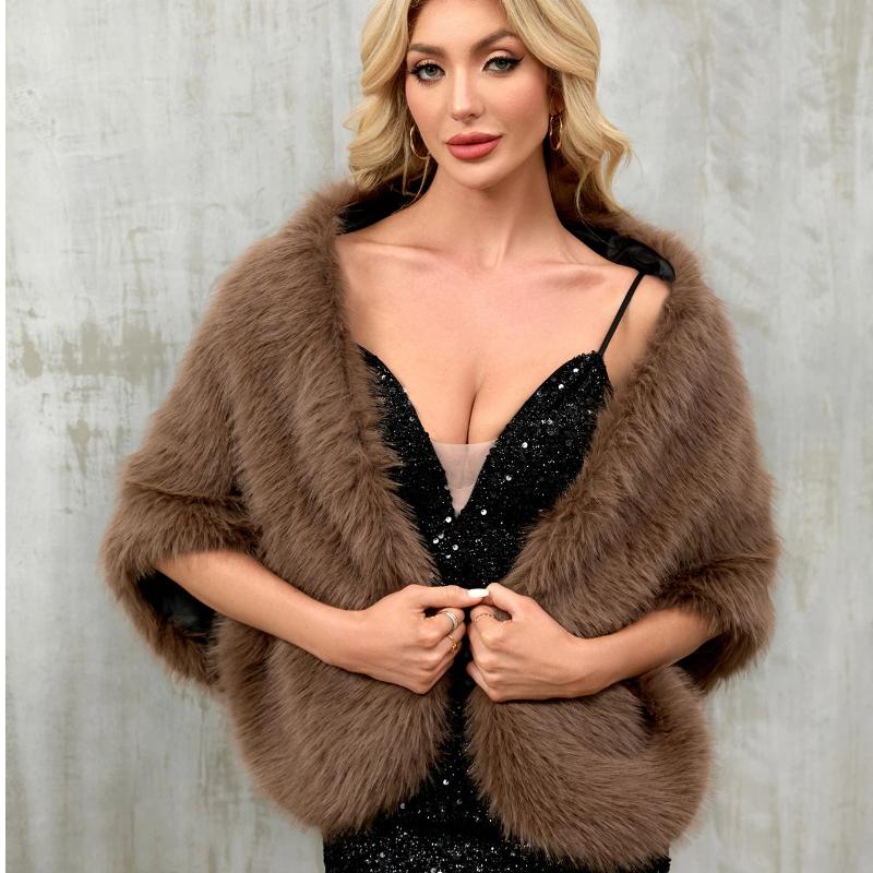 Shawl Imitation Fur Fox Fur Big Shawl For Women
