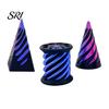 Spiral Stress Relief Toy 3Pcs 3D Printed Cone Figurine Impossible Passthrough Sculpture Vortex Thread Anxiety Gadget Illusion Mini Pyramid Cylinder