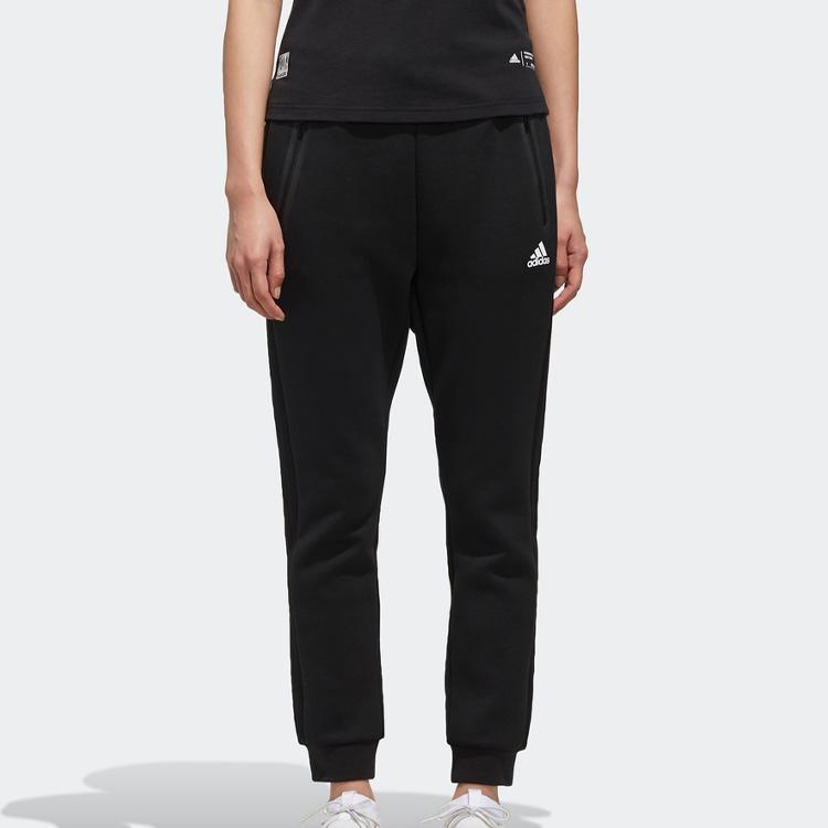 Adidas Pt Dk 3S Regular Sports Style Knitted Pants Women Pants Black FI9280