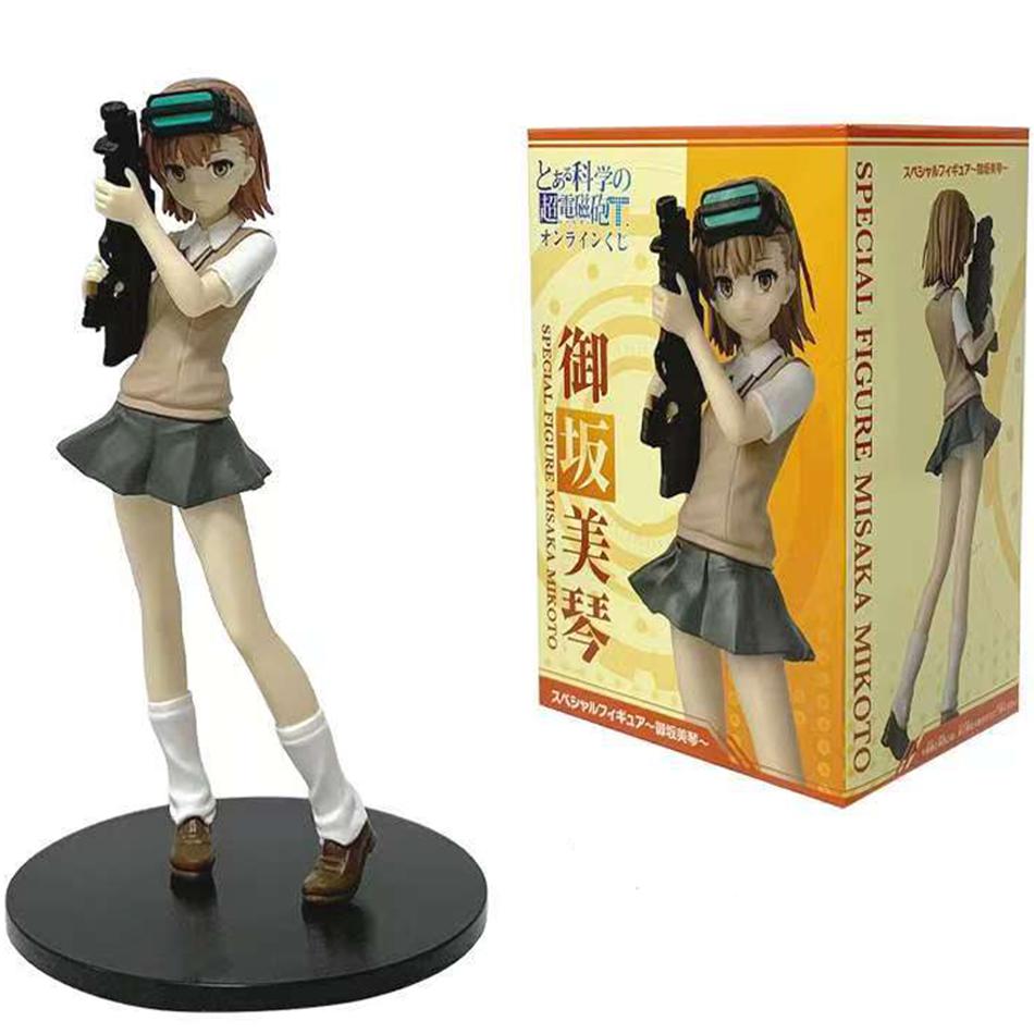 Misaka Mikoto Figure Anime A Certain Magical Index Railgun Anime Girl PVC Action Figures Model Anime Cartoon Birthday Gift