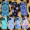 Evil Eye Lucky Eye Blue Phone Case For iPhone 17,16,15,14,13,12,Pro,Max,Plus,E,SE4,Air,Mini Black Soft Box