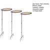 3Pcs Plant Umbrellas Adjustable Height Galvanized Steel Rods Breathable UV-Stable HDPE Mesh