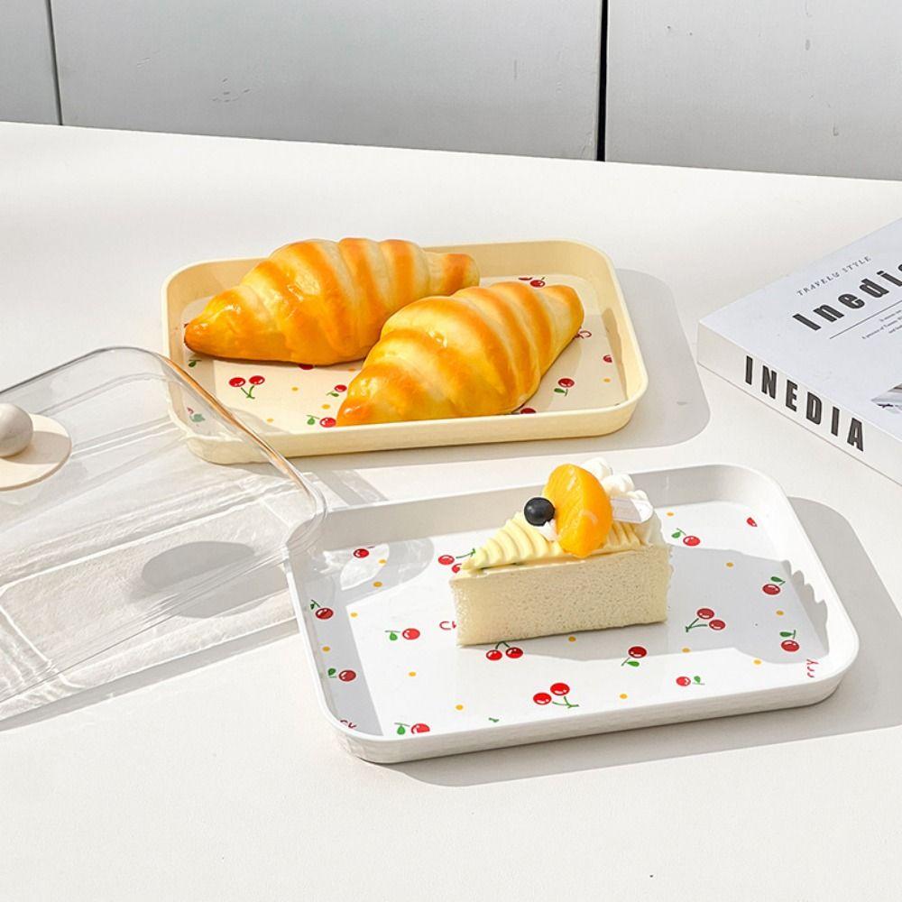 Stackable Plastic Dessert Tray Lightweight Fruit Tray Nordic Style Serving Tray  Food Serving