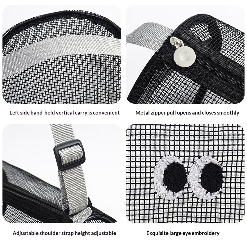 Mesh Toiletry Storage Bag Lightweight See-through Cosmetic Organizer 1Pcs for Daily Commute Gym Shower