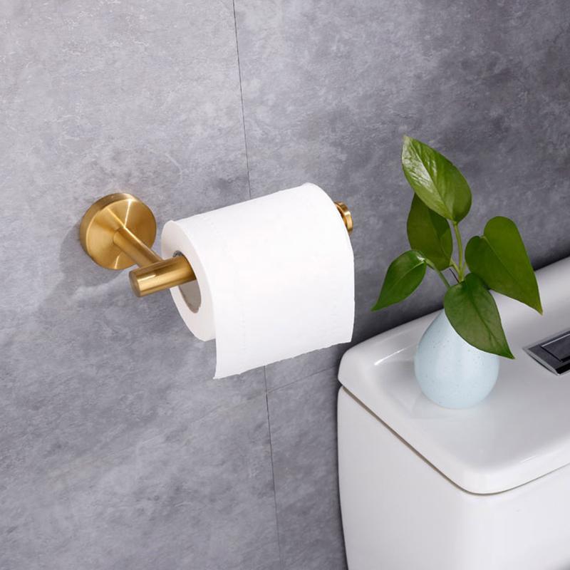 Toilet Paper Holder, Bathroom Toilet Wall Mounted Paper Roll Holder, Durable Stainless Steel, Modern Style