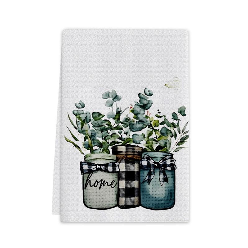 Microfiber Kitchen Towel Dishcloth Cleaning Cloth Washing Dishes Countertop Wiping Non Scratch Absorbent Multi Use Household Utility