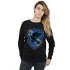 HARRY POTTER Damen/Damen Ravenclaw Wappen Flaches Sweatshirt