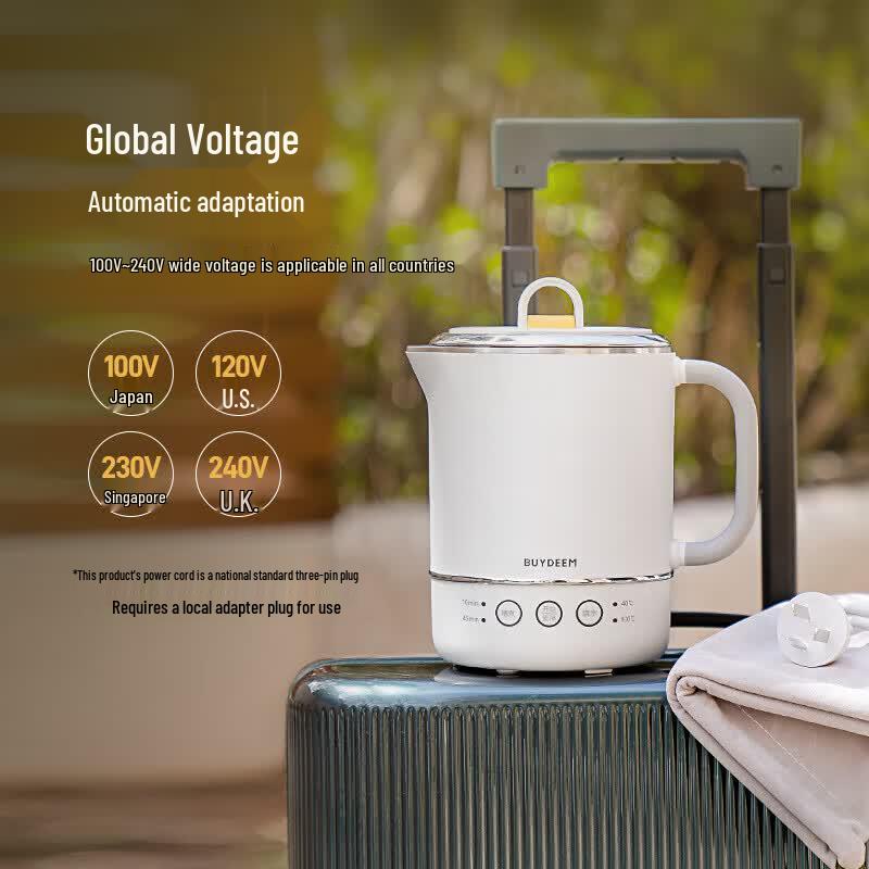 Buydeem Portable Mini Electric Kettle CN plug (adapter included)