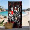 horror movie characters Printed Quick Dry Beach Towel Super Absorbent Soft Lightweight Bath Towel for Pool Summer Travel