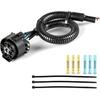 7 Pin Trailer Wiring Harness Kit, Trailer Tow Hitch Wiring Harness Plug Connector Kit, Truck Plug for Ford F-150 F-250 F-350 GM Chevy Dodge Ram,7