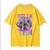 Rizz Em with The Tism Raccoon Cute Meme T Shirt Summer Casual Fashion Short Sleeve T Shirts Unisex Womens Cotton Oversized Tshirt