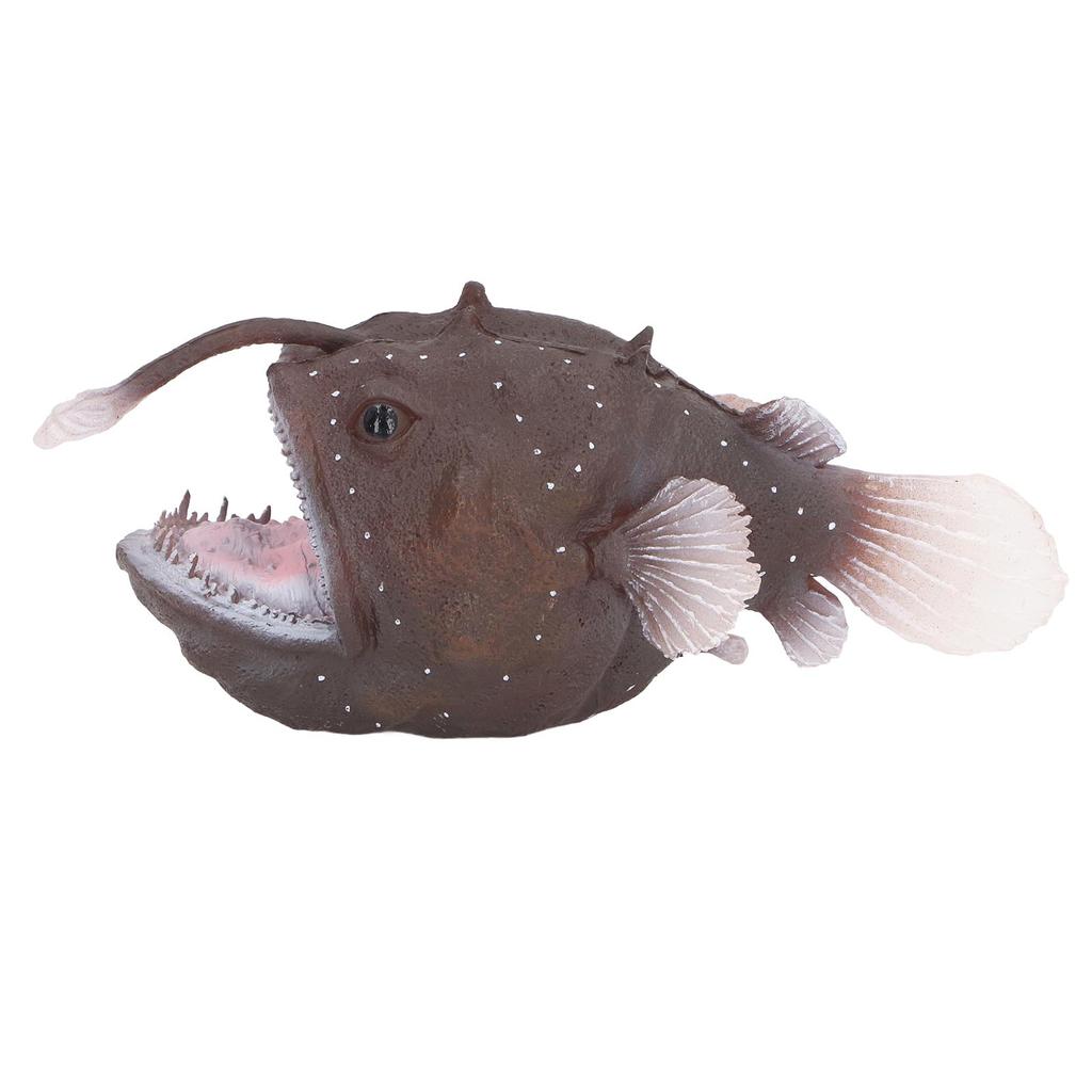 Anglerfish Figure Simulation Marine Animal Toy Plastic Sea Fish Model for Collection and Desk