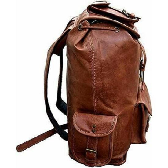 

Рюкзак Мягкая Легкая Кожа Натуральная Винтажная Сумка Мужчины Путешествия Коричневое Плечо 18 in коричневый