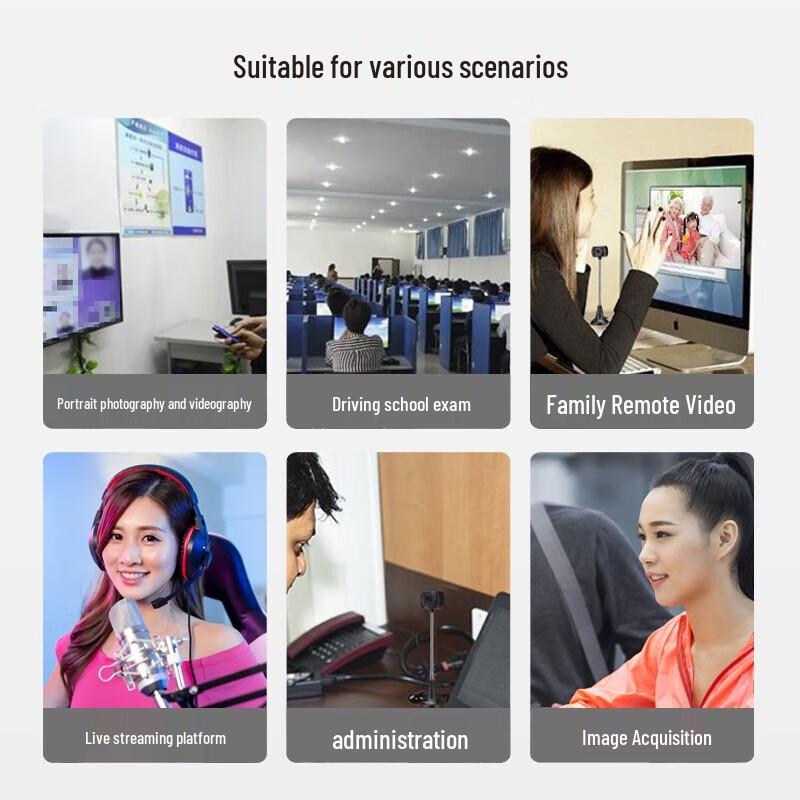 Aoni C32 1080P HD Computer Webcam