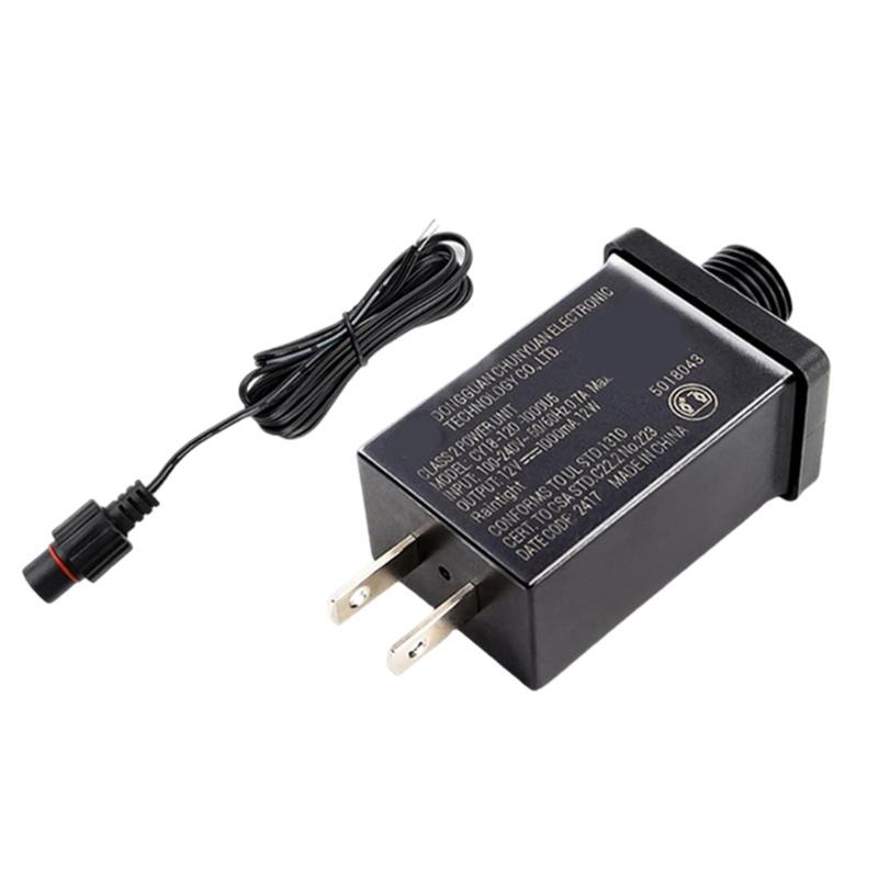 2PCS Replacement Inflatable Power Adapter 12V Class 2 Supply With 9.84ft Cord IP44 Waterproof For Holiday Decorations LED